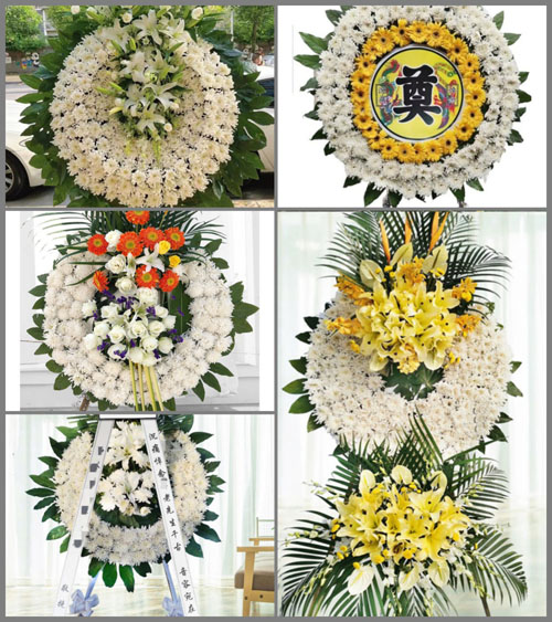 湖南永州道县桥头镇丘塘村花圈速递