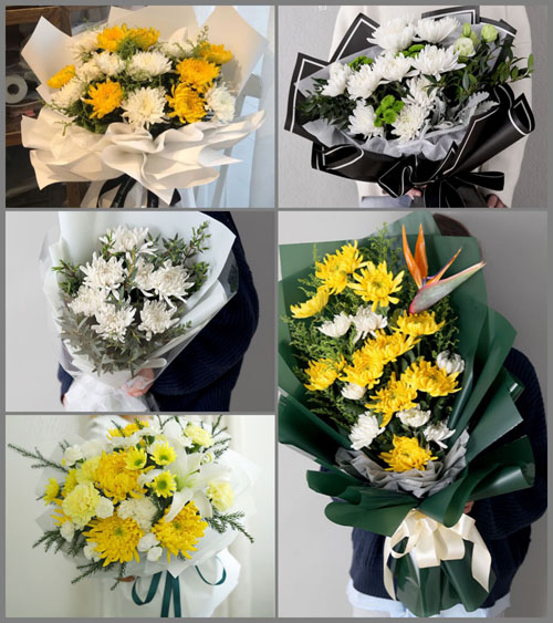 湖南永州道县桥头镇丘塘村白事花束代送